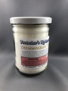 Zitronens�ure im Schraubglas zur Entkalkung  750gr.